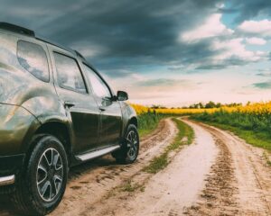 Dacia duster vu de l'arrière